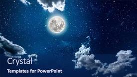  Presentation with night stars - Slides with backgrounds-night-sky-with-stars background and a navy blue colored foreground