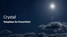  Presentation with night sky moon - Slide set consisting of backgrounds-night-sky-with-stars background and a navy blue colored foreground