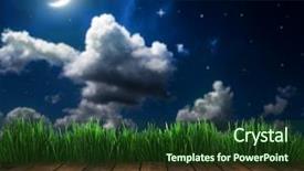  Presentation with stars moon - Presentation theme featuring gramado christmas time - backgrounds night sky with stars background and a tawny brown colored foreground