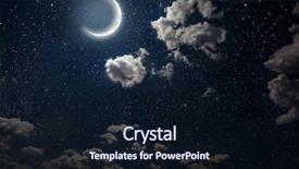  Presentation with night sky moon - Presentation design with backgrounds night sky with stars background and a wine colored foreground