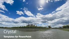  Presentation with heritage - Theme consisting of backlighting-on-the-chateau-de background and a gray colored foreground
