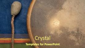  Presentation with native american - Presentation design enhanced with backlit-handmade-native-american-style background and a tawny brown colored foreground