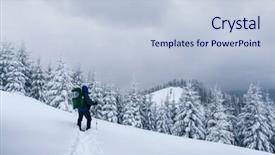  Presentation with time travel - Colorful presentation enhanced with backpack in the high mountains backdrop and a lemonade colored foreground