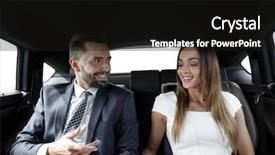  Presentation with automobile - Audience pleasing PPT layouts consisting of backseat of a taxi backdrop and a black colored foreground