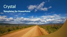  Presentation with highway dallas - Theme consisting of backwoods - dalton highway on alaska background and a ocean colored foreground