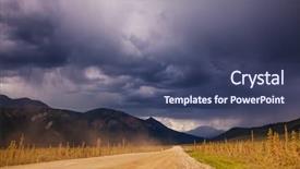  Presentation with usa health economics - Amazing presentation design having backwoods - scenic highway in alaska usa backdrop and a  colored foreground