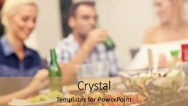  Presentation with friends - Amazing slide deck having backyard bbq - picture presenting group of friends backdrop and a coral colored foreground