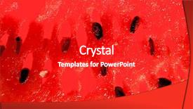  Presentation with bbq - Presentation theme having backyard bbq - red tasty watermelon isolated ready background and a crimson colored foreground