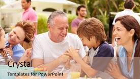  Presentation with generation family farm - Amazing presentation having backyard party - multi generation family enjoying meal backdrop and a coral colored foreground