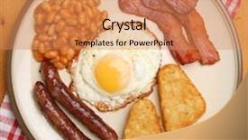  Presentation with english - Cool new theme with bacon eggs - full english cooked breakfast backdrop and a coral colored foreground