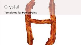  Presentation with pork bacon - Beautiful presentation theme featuring bacon-fried-bacon-alphabet-bacon backdrop and a lemonade colored foreground