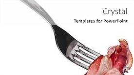  Presentation with crisp - Slide set enhanced with no fumar animado - bacon fried crisp slice background and a white colored foreground