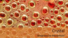  Presentation with abstract medical - Theme enhanced with bacteria - abstract medical or biological colored background and a gold colored foreground