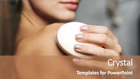  Presentation with healthy - Beautiful presentation theme featuring bacteria - close up of a healthy backdrop and a coral colored foreground