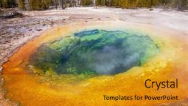  Presentation with catholic jesus glory - Amazing presentation having bacteria trees - morning glory pool backdrop and a  colored foreground