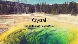  Presentation with catholic glory - Cool new presentation design with bacteria trees - morning glory pool backdrop and a  colored foreground