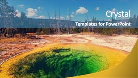  Presentation with catholic jesus glory - Beautiful theme featuring bacteria trees - morning glory pool backdrop and a  colored foreground