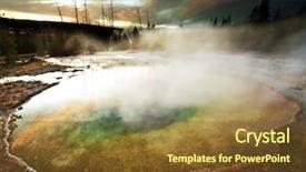  Presentation with catholic glory - Theme with bacteria trees - morning glory pool background and a  colored foreground