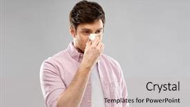  Presentation with allergy - Presentation consisting of bacterial - health rhinitis cold and allergy background and a light gray colored foreground