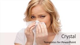  Presentation with allergy - Audience pleasing slide deck consisting of bacterial - people healthcare rhinitis cold backdrop and a coral colored foreground