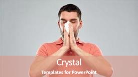  Presentation with allergy - Amazing slides having bacterial - people healthcare rhinitis cold backdrop and a coral colored foreground