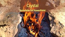  Presentation with flame - Presentation theme enhanced with bactriophages - orange tongues of flame background and a red colored foreground