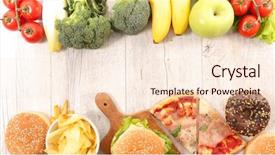  Presentation with bad - Slide deck enhanced with bad - alimentation concept background and a lemonade colored foreground