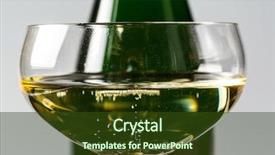  Presentation with celebrations - Theme featuring bad air - champagne bottle with champagne glass background and a  colored foreground