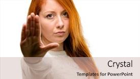  Presentation with attitude - Colorful slide set enhanced with bad attitude making stop sign backdrop and a soft green colored foreground