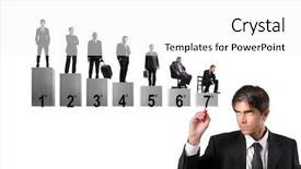  Presentation with business competition - Amazing theme having bad boy - business competition concept backdrop and a white colored foreground