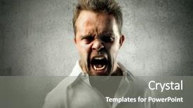  Presentation with extreme - Presentation theme featuring portrait of man in extreme background and a gray colored foreground