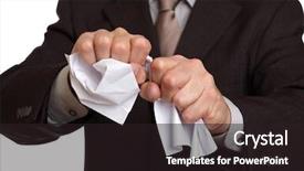  Presentation with contract - PPT layouts having bad business - angry businessman tearing up background and a wine colored foreground