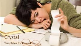  Presentation with woman praying over bible - Cool new slide set with bad debt - multi-ethnic young woman agonizing backdrop and a lemonade colored foreground