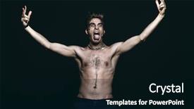  Presentation with antisocial - PPT theme consisting of bad guy demonstrating antisocial behavior background and a black colored foreground