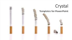 Presentation with dangers - Beautiful theme featuring bad habit - concept-dangers of cigarettes backdrop and a white colored foreground