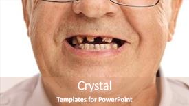  Presentation with mouth - Amazing PPT layouts having bad hygiene - close-up studio shot backdrop and a coral colored foreground