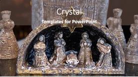  Presentation with nativity - Presentation having bad-ischl-austria-december-14 background and a tawny brown colored foreground