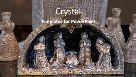  Presentation with nativity - Colorful theme enhanced with bad-ischl-austria-december-14 backdrop and a tawny brown colored foreground