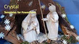  Presentation with nativity - Colorful slides enhanced with bad-ischl-austria-december-14 backdrop and a tawny brown colored foreground