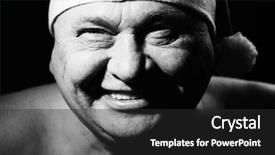  Presentation with black man - Beautiful slides featuring bad joke - close up black and white backdrop and a  colored foreground