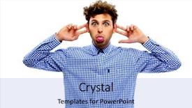  Presentation with paddle out - Audience pleasing presentation theme consisting of bad joke - man sticking out tongue backdrop and a light blue colored foreground