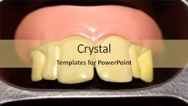  Presentation with teeth - Colorful presentation theme enhanced with bad joke - plastic gag teeth backdrop and a  colored foreground