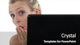  Presentation with internet of thing - Amazing slide deck having bad joke - young woman having fun backdrop and a  colored foreground