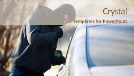  Presentation with bad - Amazing presentation theme having bad lands - car thief backdrop and a  colored foreground