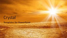  Presentation with land - Amazing PPT theme having bad lands - landscape shot of dried backdrop and a gold colored foreground