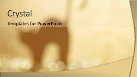  Presentation with halloween - Beautiful PPT theme featuring bad luck - halloween cat backdrop and a blonde colored foreground