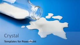  Presentation with milk dairy - Colorful theme enhanced with bad-milk-lactose-intolerance-allergy backdrop and a light blue colored foreground