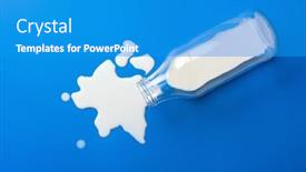  Presentation with lactose - PPT theme consisting of bad-milk-lactose-intolerance-allergy background and a teal colored foreground