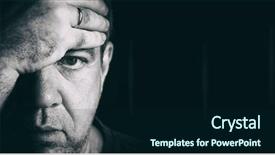  Presentation with bad - Amazing presentation theme having bad mood mature men closeup backdrop and a wine colored foreground