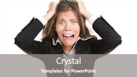  Presentation with mix of cabbages on white - Presentation theme featuring bad news - frustration frustrated and stressed young background and a gray colored foreground